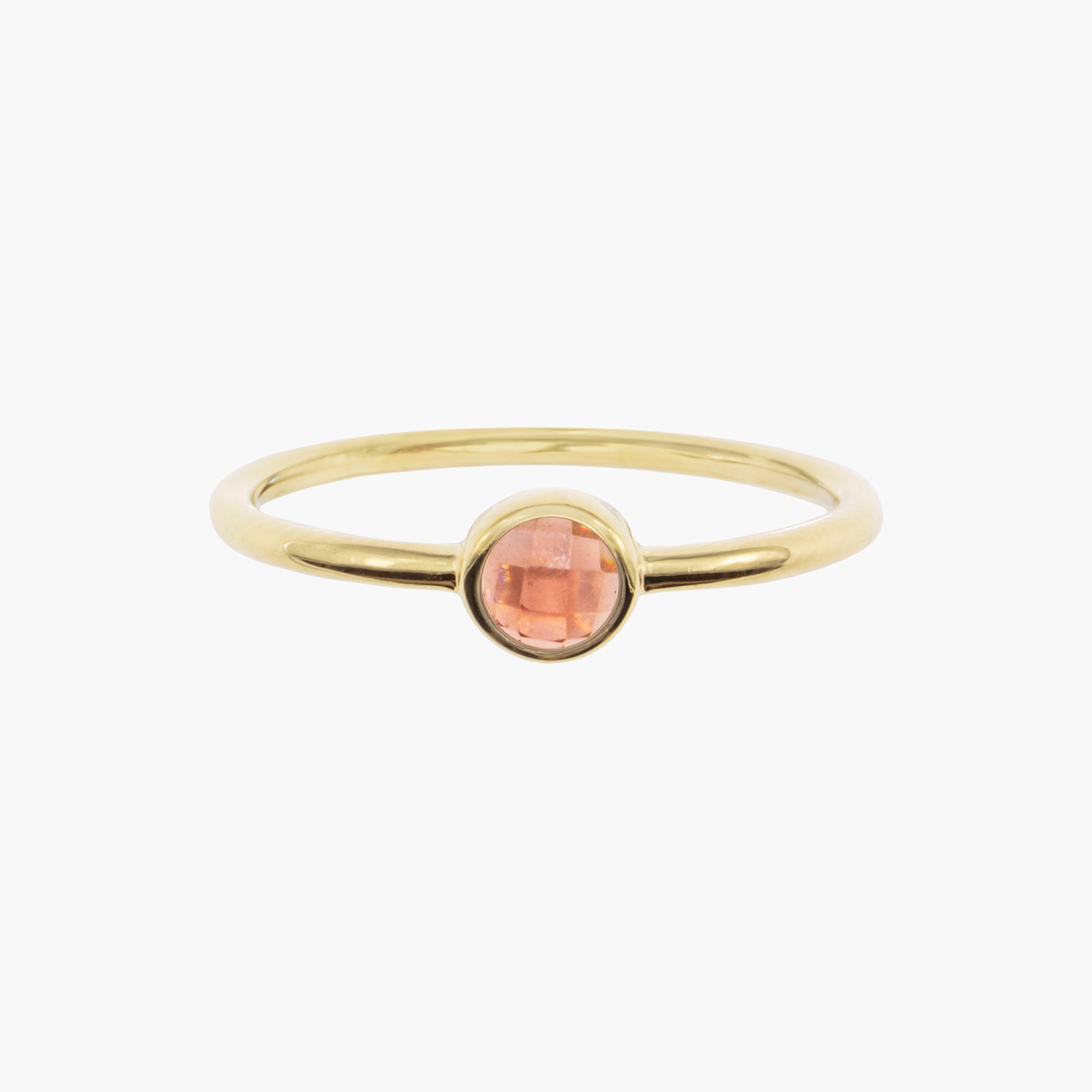 Bague Gemia en pierre Grenat plaqué or - SLOYA